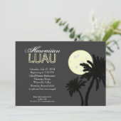Hawaiian Luau bij nachtelijke uitnodigingen (Staand voorkant)