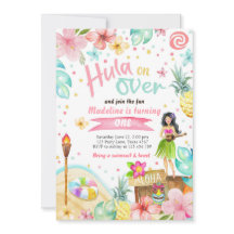 Hawaiian Luau Birthday Noite Tropische Pool Party