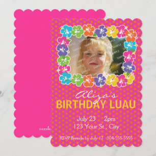 Hawaiian Luau Birthday Party Kaart