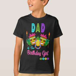 Hawaiian Luau Birthday Party Matching Tiki Outfit  T-shirt
