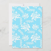 Hawaiian Luau Birthday Uitnodiging (Achterkant)