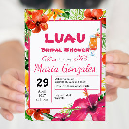 Hawaiian Luau Bruids Douche Uitnodiging