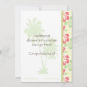 Hawaiian Luau Bruids Douche Uitnodiging (Achterkant)