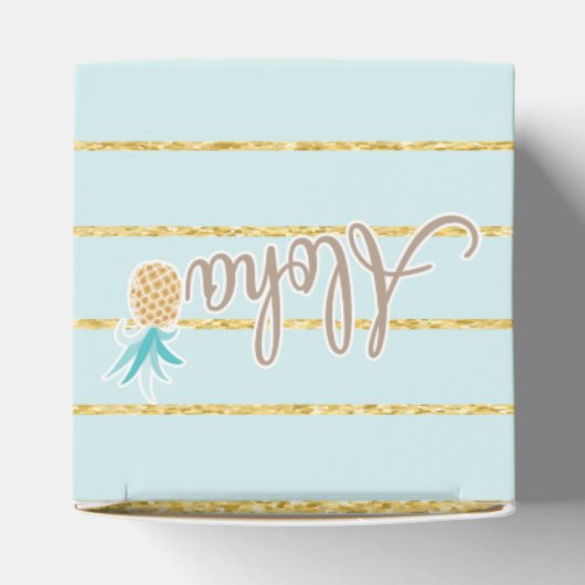 Hawaiian Luau Custom Favor Boxes Bedankdoosjes (Bovenkant)