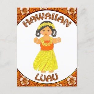 Hawaiian Luau Invitation Briefkaart