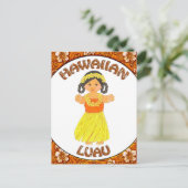 Hawaiian Luau Invitation Briefkaart (Staand voorkant)