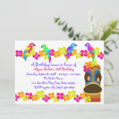 Hawaiian Luau Kaart (Staand voorkant)