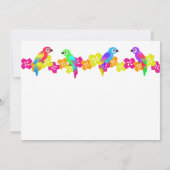 Hawaiian Luau Kaart (Achterkant)