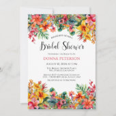 Hawaiian Luau Kleurrijk Vrijgezellenfeest Kaart (Voorkant)