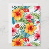 Hawaiian Luau Kleurrijk Vrijgezellenfeest Kaart (Achterkant)