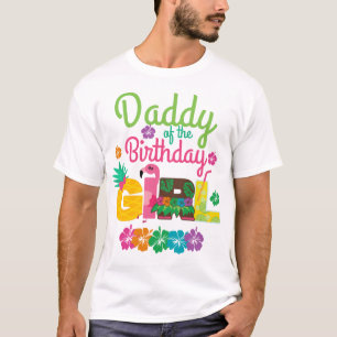 Hawaiian Luau Papa van de Birthday Girl Summer T-shirt