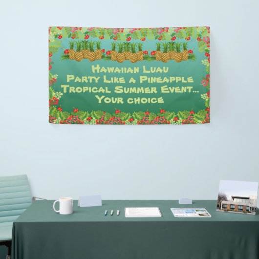 Hawaiian Luau Paradise Theme Spandoek (Beurs)