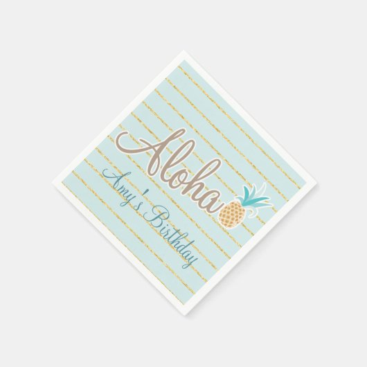 Hawaiian Luau Party, Aangepaste servetten (Hoek)
