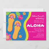 Hawaiian Luau Party Invitation Kaart (Voorkant)