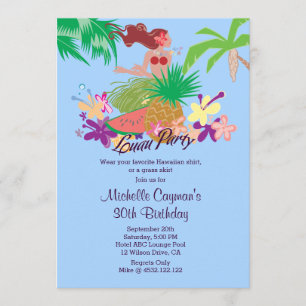 Hawaiian Luau Party Kaart