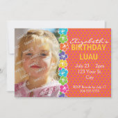 Hawaiian Luau Party Kaart (Voorkant)