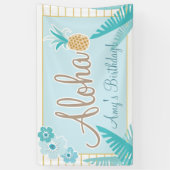 Hawaiian Luau Party Spandoek (Verticaal)
