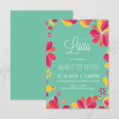 Hawaiian Luau Party - Tropische uitnodiging (klein (Voorkant / Achterkant)
