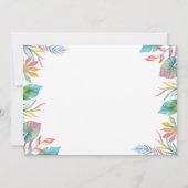 Hawaiian Luau Pineapple Tropical Girl Birthday Kaart (Achterkant)