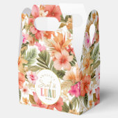 Hawaiian Luau Sweet Sixteen Floral Pattern ID1092 Bedankdoosjes (Geopend)