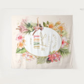 Hawaiian Luau Sweet Sixteen Hula Welkom ID1092 Wandkleed (Voorkant (horizontaal))