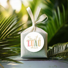 Hawaiian Luau Sweet Sixteen ID1092 Ronde Sticker