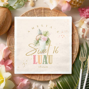 Hawaiian Luau Sweet Sixteen ID1092 Servet