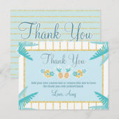 Hawaiian Luau Thank You Cards Briefkaart (Voorkant / Achterkant)
