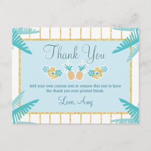 Hawaiian Luau Thank You Cards Briefkaart