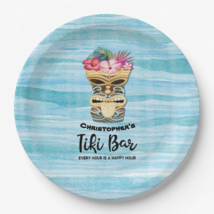 Hawaiian Luau Tiki Bar Party Papieren Bordje