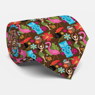 Hawaiian Luau Tiki Stropdas