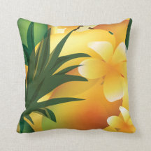 Hawaiian Luau Tropical Food Pillow