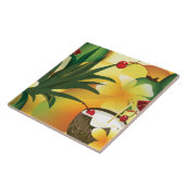 Hawaiian Luau Tropical Tiki Bar — Grote stapel Tegeltje (Zijkant)