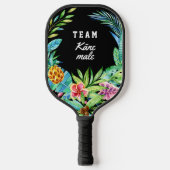 Hawaiian Luau Tropical Wedding Groom Pickleball Paddle (Voorkant)