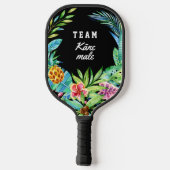 Hawaiian Luau Tropical Wedding Groom Pickleball Paddle (Achterkant)