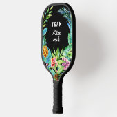 Hawaiian Luau Tropical Wedding Groom Pickleball Paddle (Links)