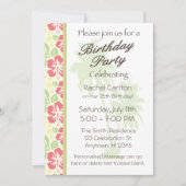 Hawaiian Luau uitnodiging voor verjaardagsfeestje (Voorkant)