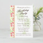 Hawaiian Luau uitnodiging voor verjaardagsfeestje (Staand voorkant)