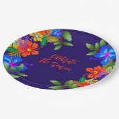Hawaiian Luau vakantie vieren Papieren Bordje (Gekanteld)