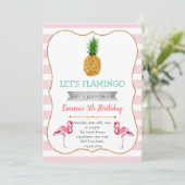 Hawaiian Luau verjaardaguitnodiging Kaart (Staand voorkant)