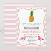 Hawaiian Luau verjaardaguitnodiging Kaart (Voorkant / Achterkant)