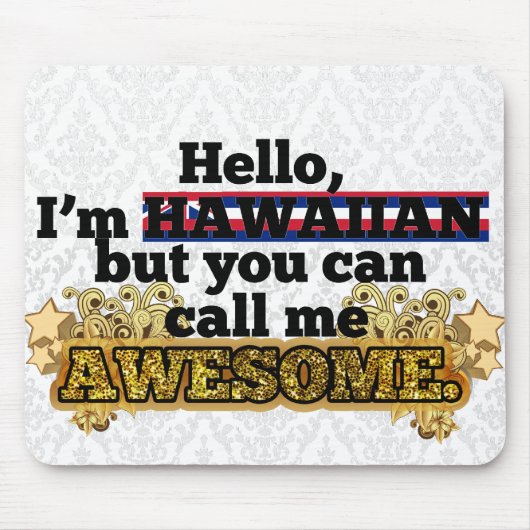 Hawaiian, maar noem me Geweldige Muismat (Voorkant)