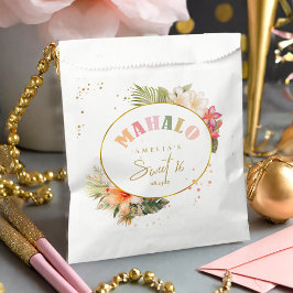 Hawaiian Mahalo Sweet Sixteen Floral ID1092 Bedankzakje