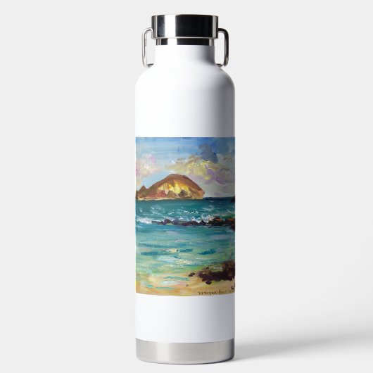 Hawaiian Makapu'u Beach Tumbler Waterfles (Voorkant)