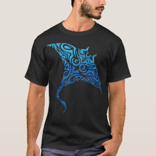 Hawaiian Manta Ray Tribal Polynesiaans Tattoo Paci T-shirt