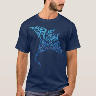 Hawaiian Manta Ray Tribal Polynesiaans Tattoo Paci T-shirt