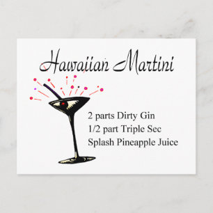 Hawaiian Martini Briefkaart