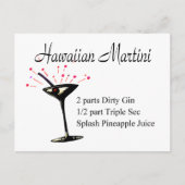 Hawaiian Martini Briefkaart (Voorkant)