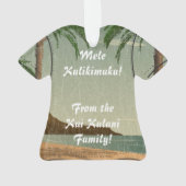 Hawaiian  Mele Kalikimaka Aloha Shirt Ornament (achterkant)