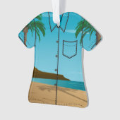 Hawaiian  Mele Kalikimaka Aloha Shirt Ornament (voorkant)